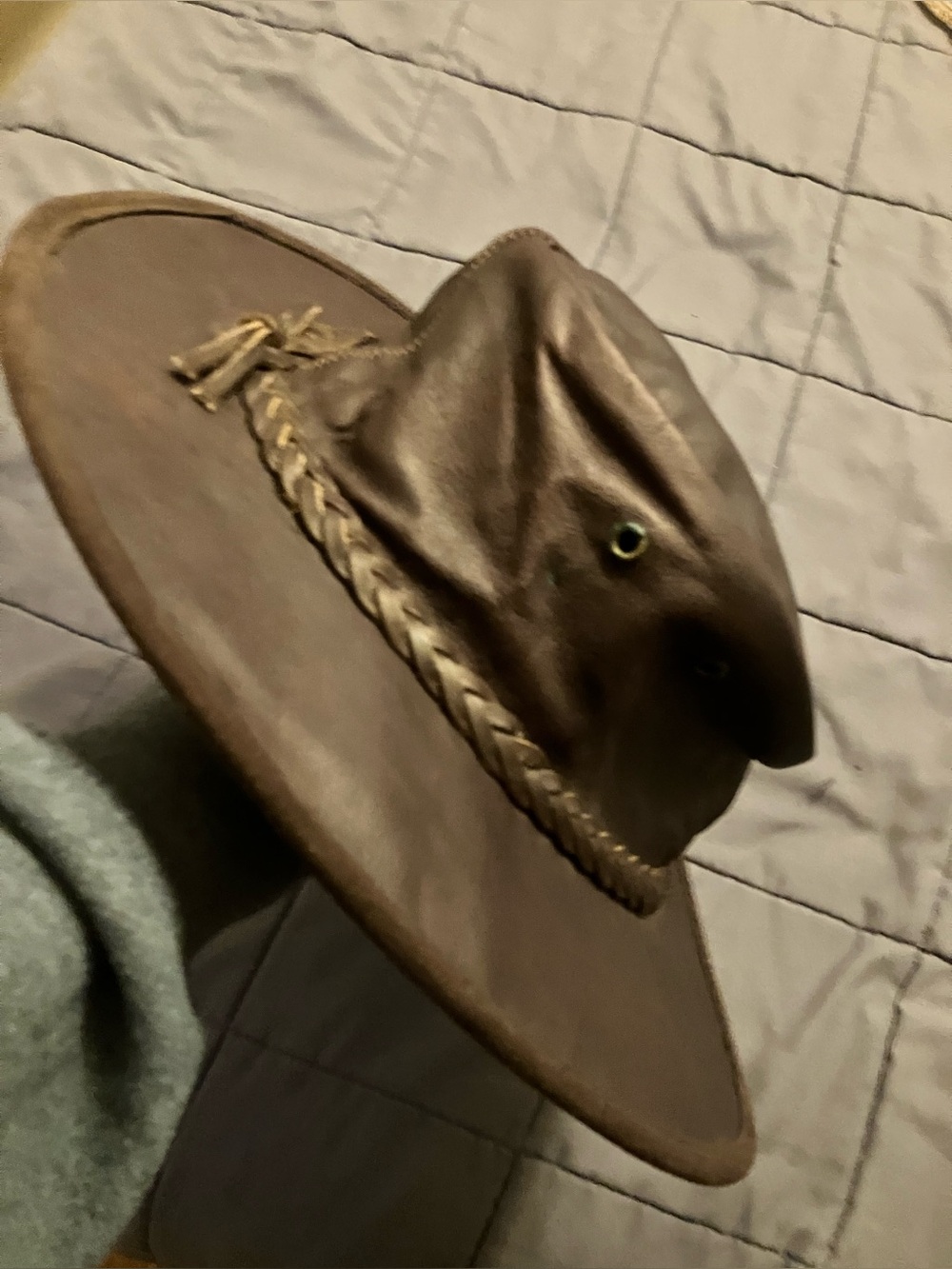 Authentic Barmah Australia "Squashy" Leather Outback Hat